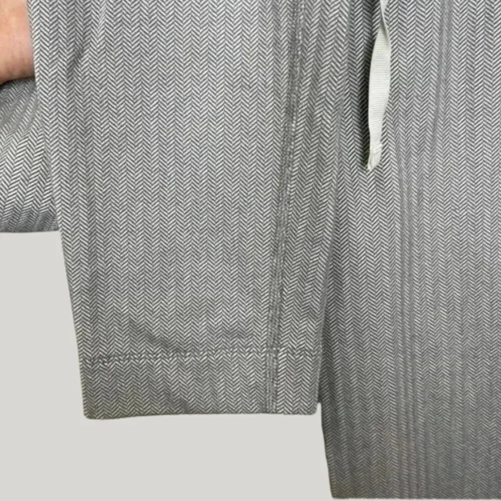 Lululemon Jet Crop Slim Herringbone - Size 6 - White Slate